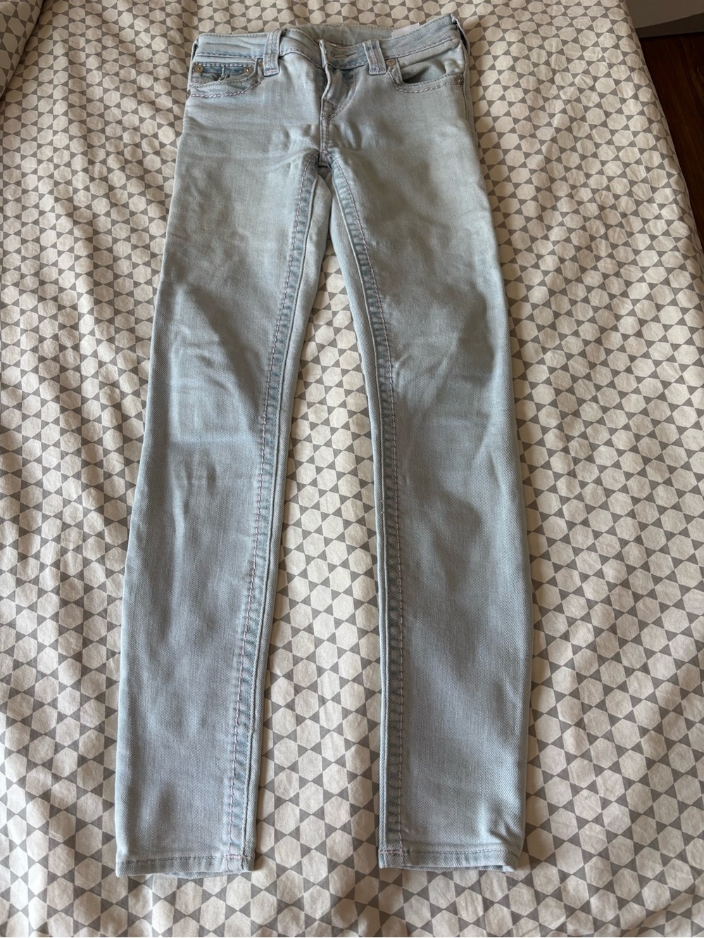 True Religion Light Wash Skinny Jeans